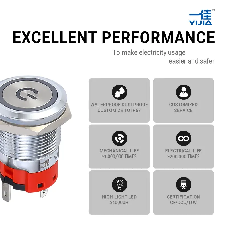 Latching Push Button Switch